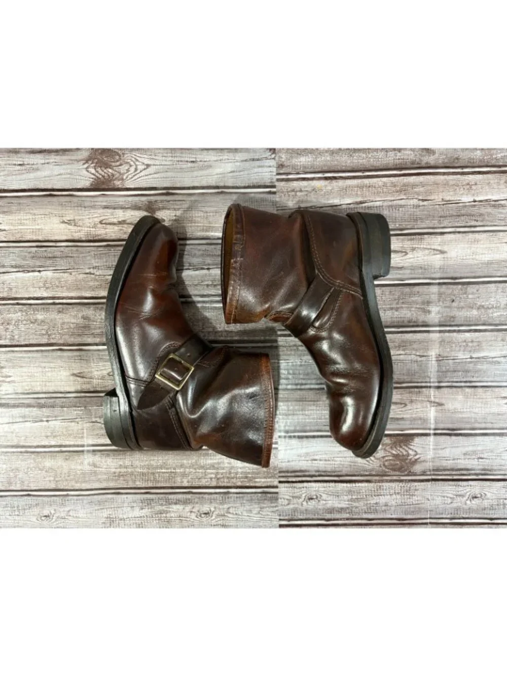 Durango belts Leather Biker Boots size 10 E color burgundy vintage RARE